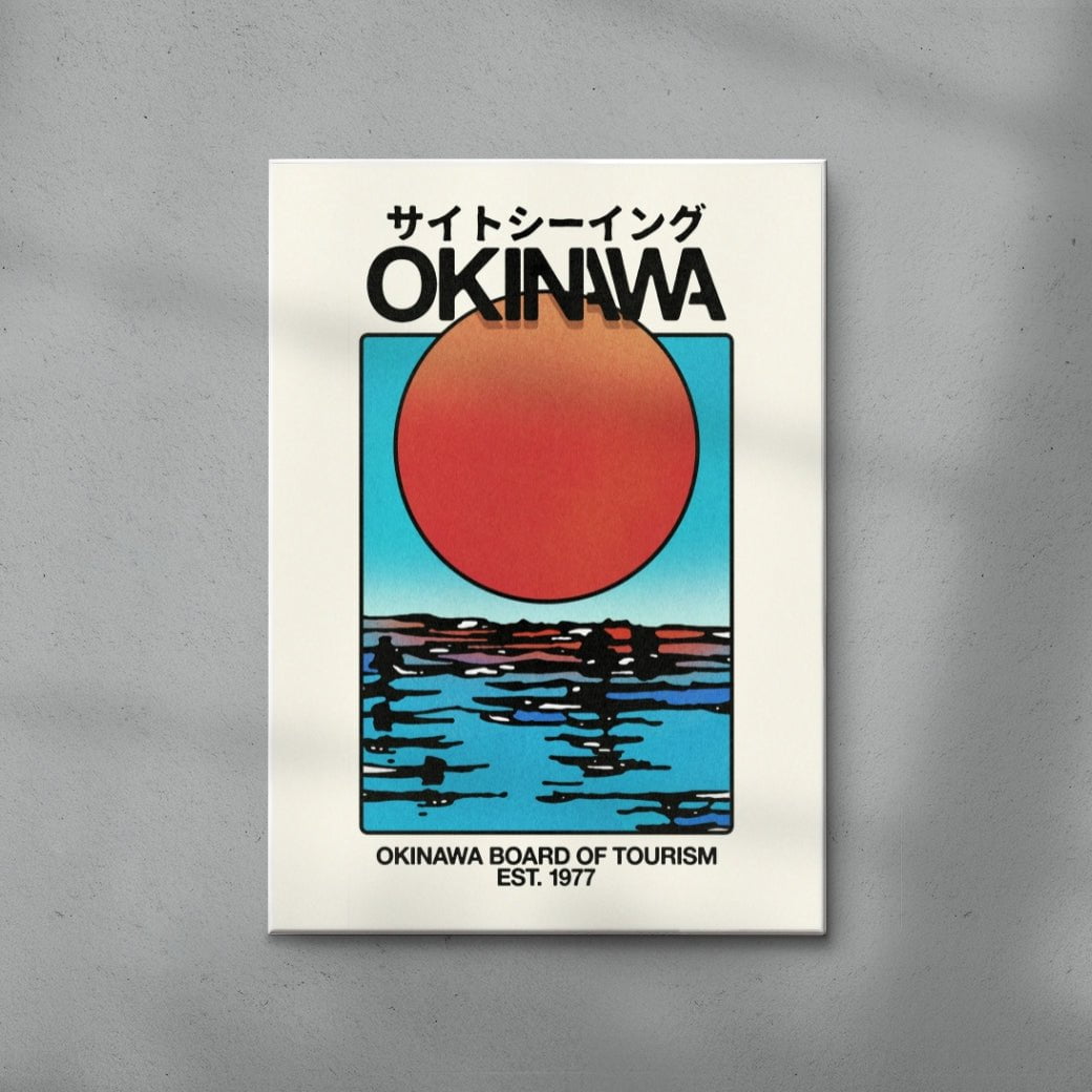 Okinawa 2 contemporary wall art print by Othman Zougam - sold by DROOL