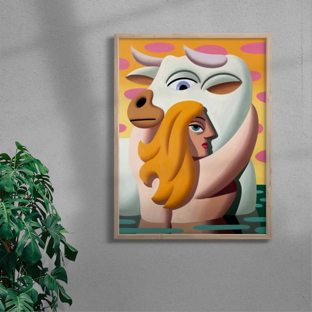 Europa contemporary wall art print by Juan de la Rica - sold by DROOL