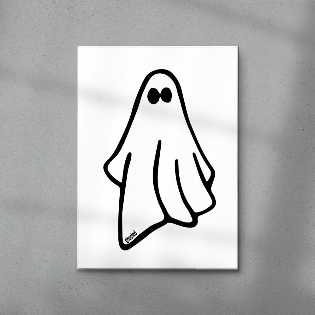 Ghosted contemporary wall art print by Adam Foster - sold by DROOL