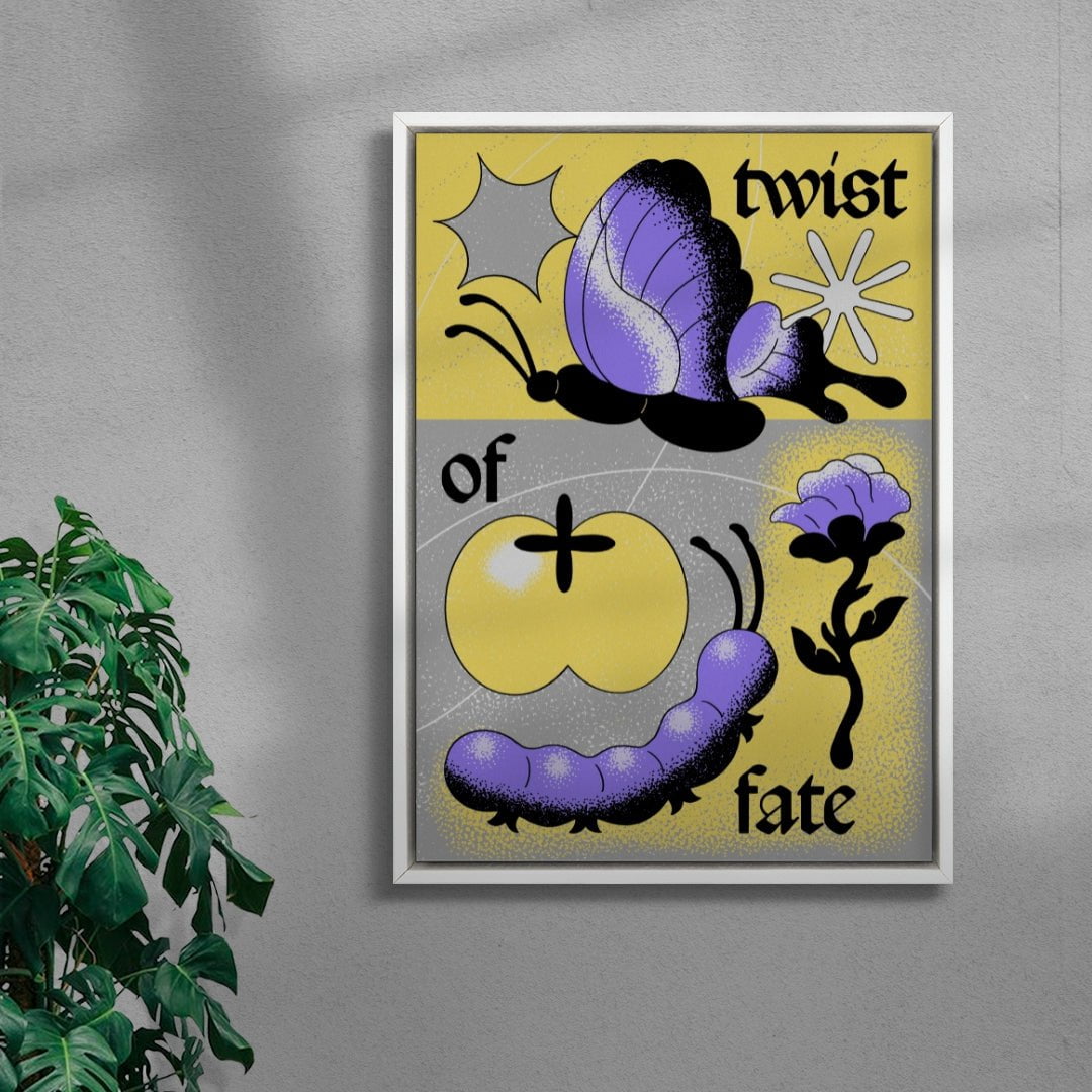 Twist of Fate contemporary wall art print by Erica Lee - sold by DROOL