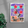 Scenes From contemporary wall art print by Caitlin Flood-Molyneux - sold by DROOL