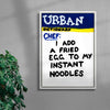 Instant Noodles contemporary wall art print by Times New Roadman - sold by DROOL