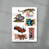 Showa Marks 1 contemporary wall art print by Othman Zougam - sold by DROOL