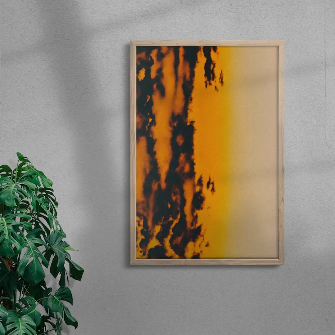 Ember contemporary wall art print by Omar Belattar - sold by DROOL