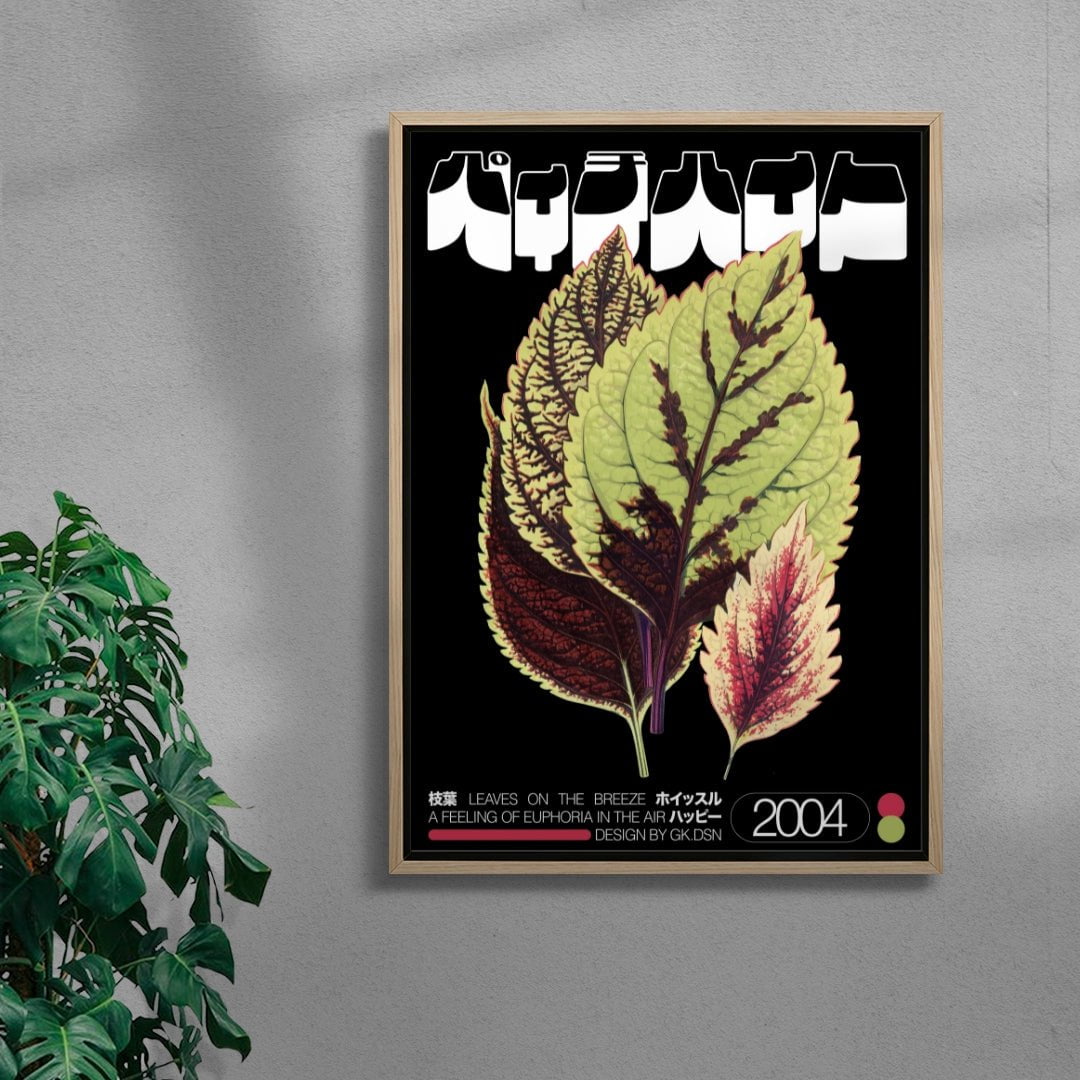 Autumn Leaves contemporary wall art print by George Kempster - sold by DROOL
