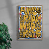 Funny how a few random words can make a poster contemporary wall art print by Jorge Santos - sold by DROOL
