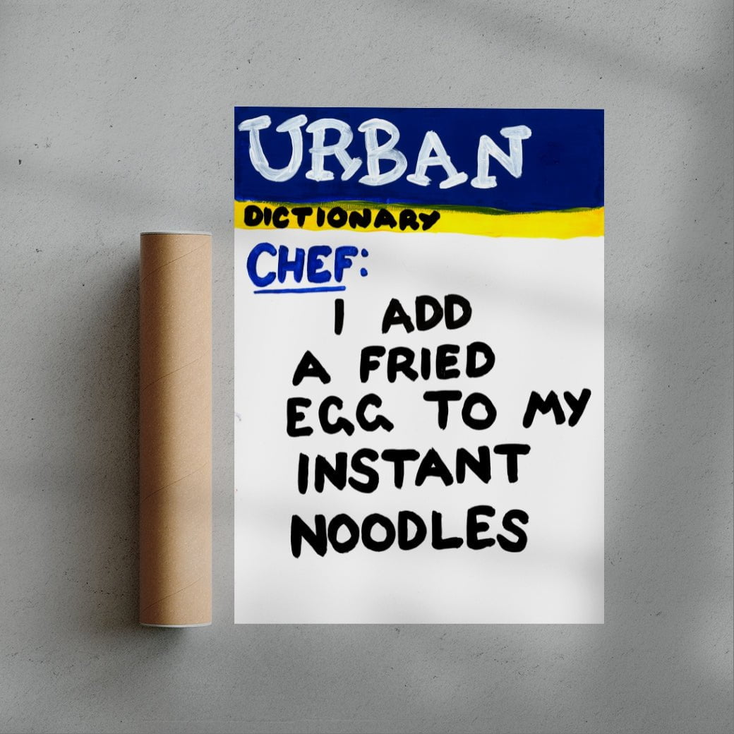 Instant Noodles contemporary wall art print by Times New Roadman - sold by DROOL