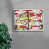 Crescent Sky Nights Display Cabinet contemporary wall art print by Firpal Jawanda - sold by DROOL