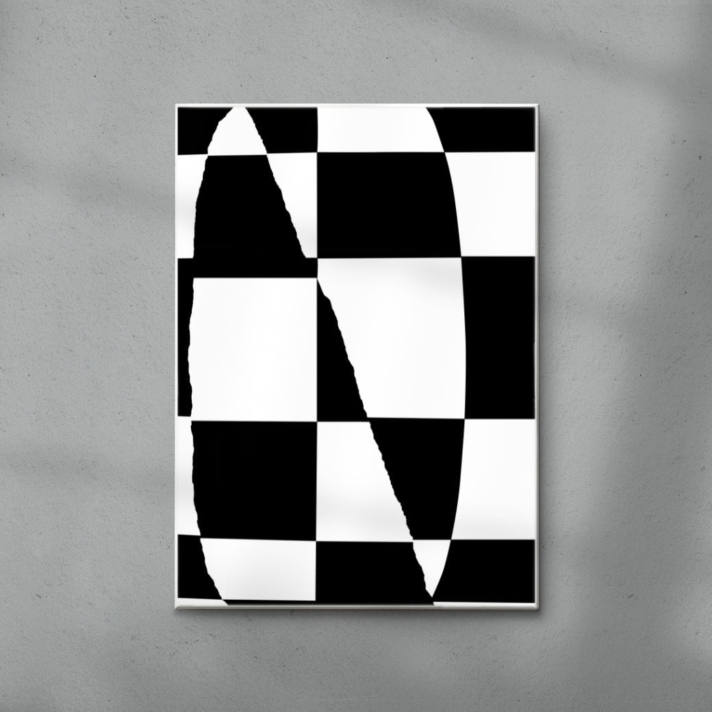Noir contemporary wall art print by Sara Cristina Moser - sold by DROOL