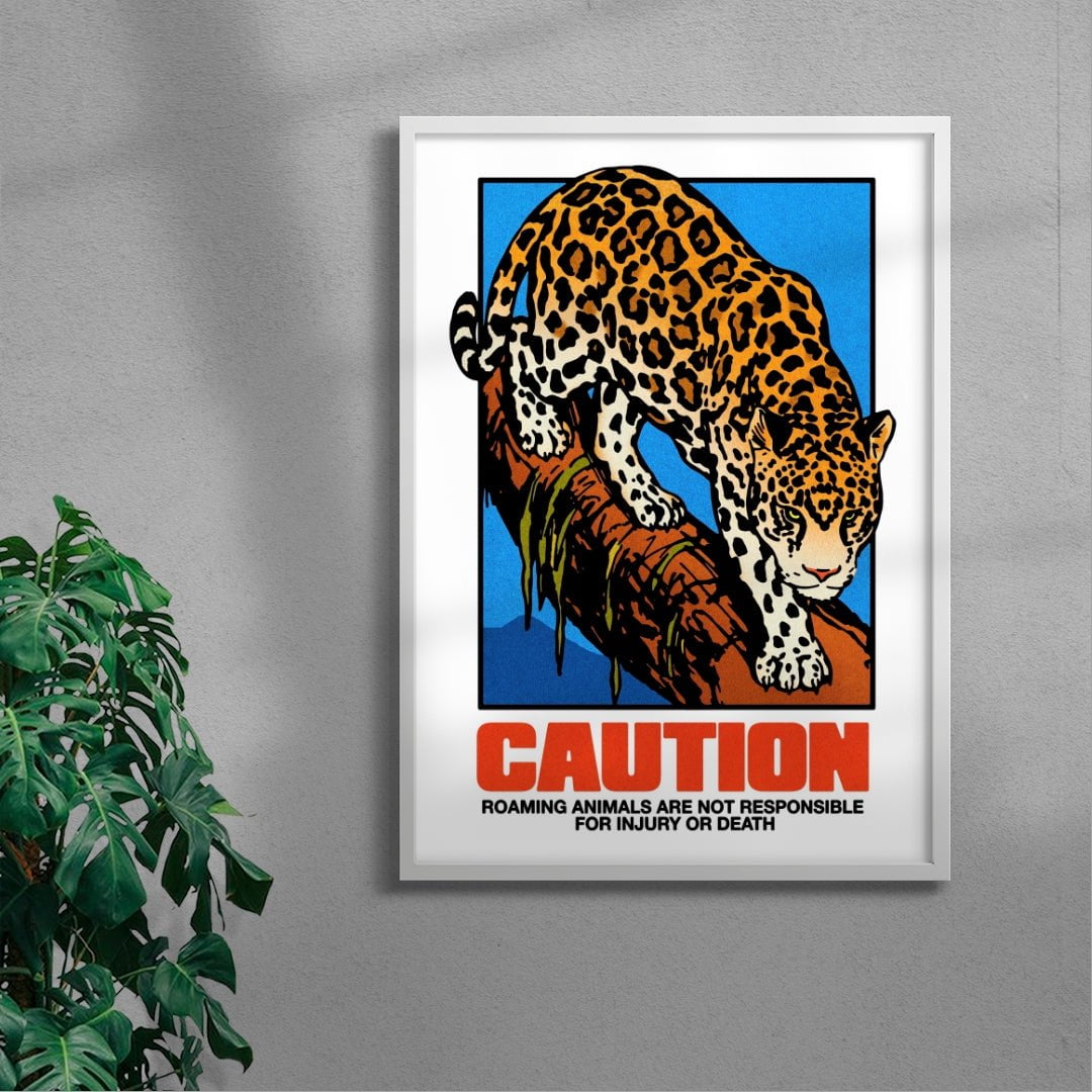 Roaming Animals contemporary wall art print by Othman Zougam - sold by DROOL