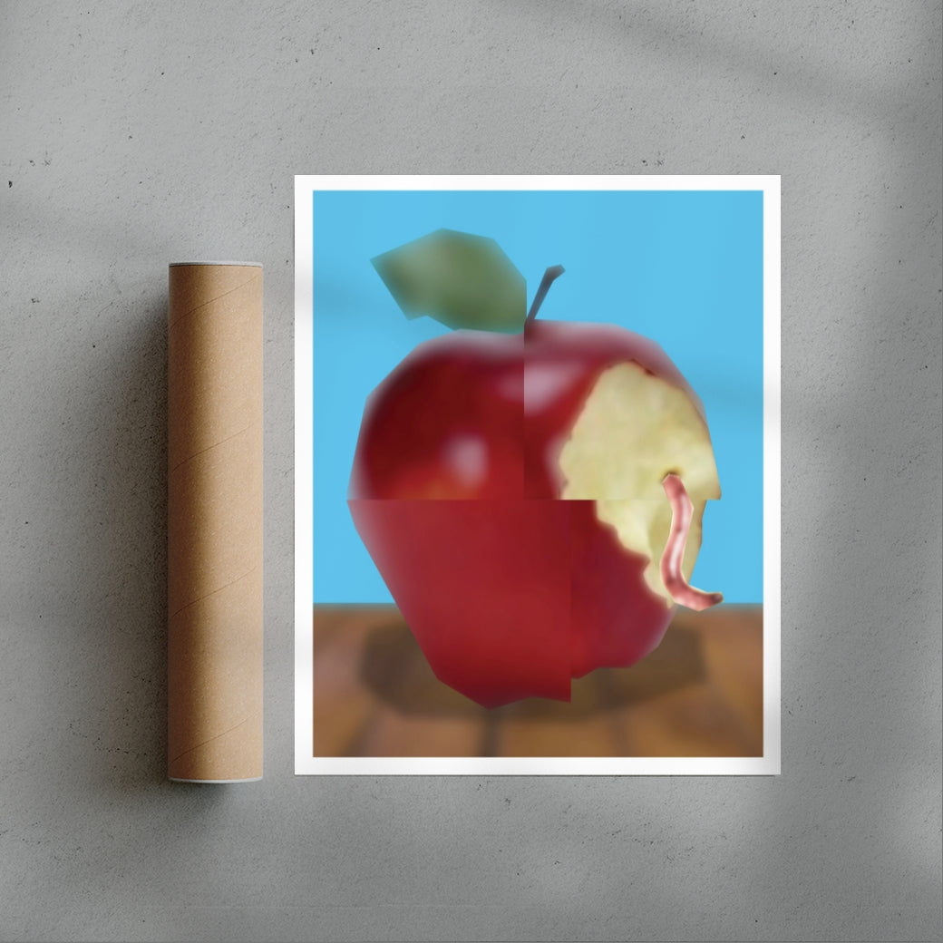 Bad Apple contemporary wall art print by Jimmy Tran - sold by DROOL