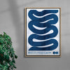 Waves contemporary wall art print by Alexander Khabbazi - sold by DROOL