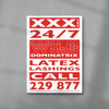 XXX contemporary wall art print by Sven Silk - sold by DROOL