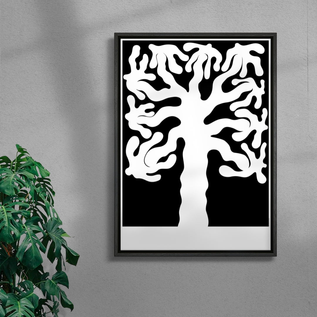 Coexist contemporary wall art print by Sara Cristina Moser - sold by DROOL