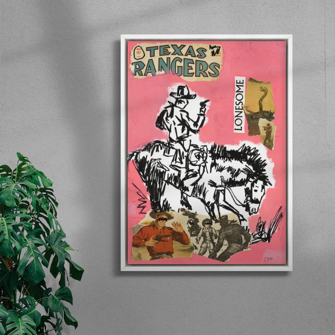 Lonesome contemporary wall art print by Caitlin Flood-Molyneux - sold by DROOL
