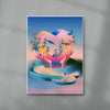 Magic Heart Portal contemporary wall art print by Paulina Almira - sold by DROOL