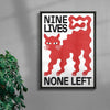 Nine Lives contemporary wall art print by Alexander Khabbazi - sold by DROOL
