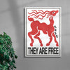 THEY ARE FREE contemporary wall art print by Alexander Khabbazi - sold by DROOL