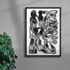 The drops and the Flower contemporary wall art print by Célestin Krier - sold by DROOL
