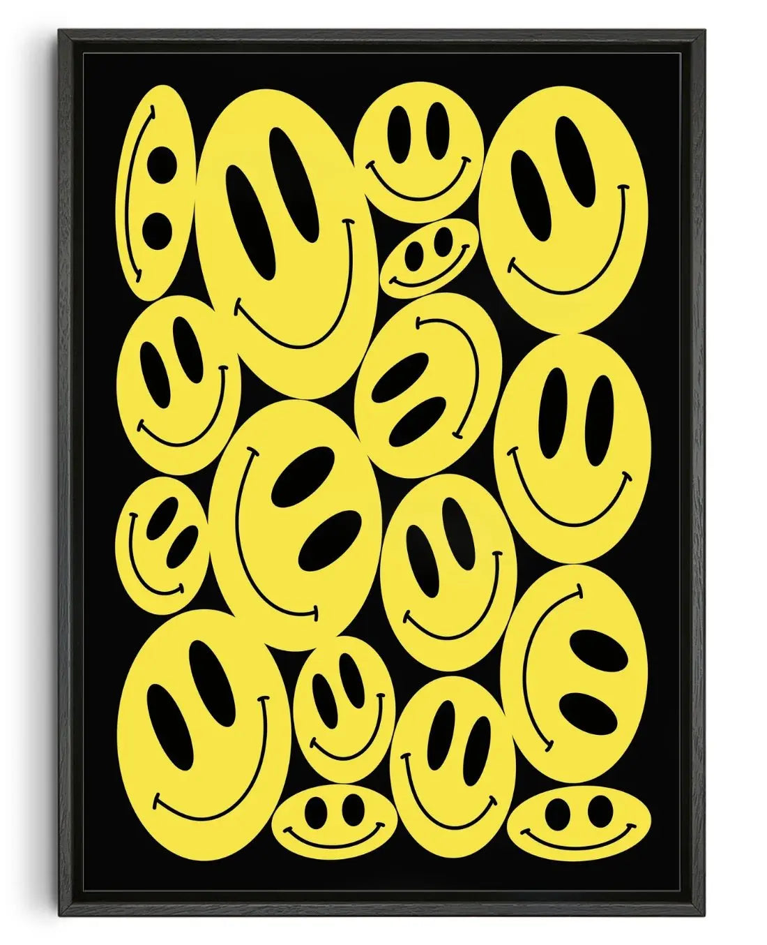 Happy smiley composition contemporary wall art print by Petra - sold by DROOL