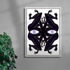 Search Lights contemporary wall art print by Henrik Delehag - sold by DROOL