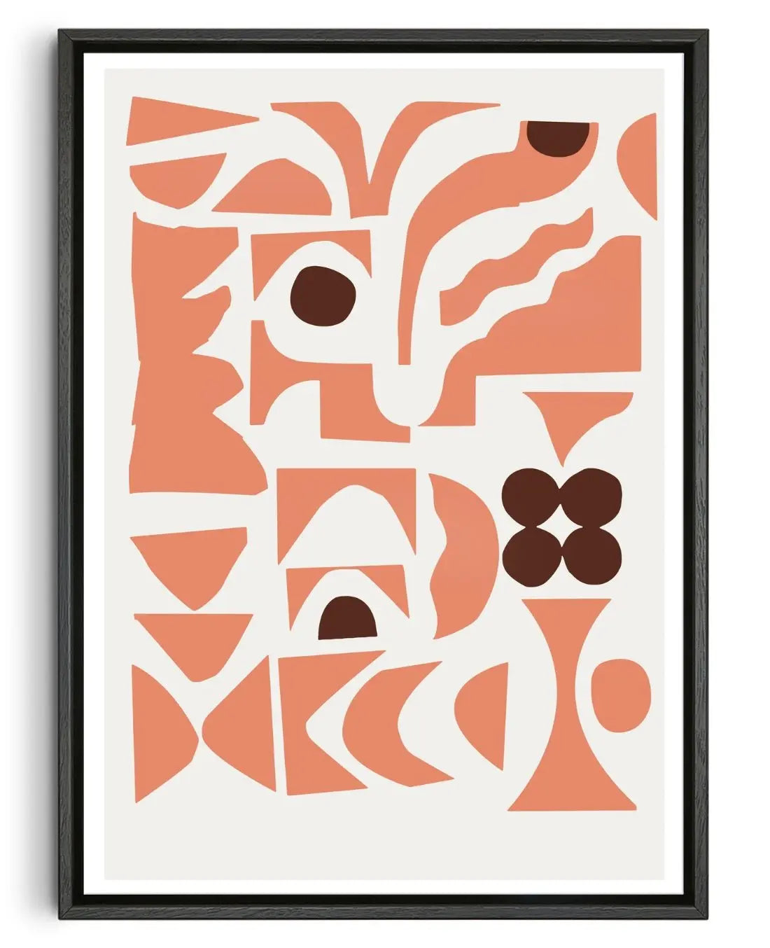 Quatrefoil 2 contemporary wall art print by Rikki Hewitt - sold by DROOL