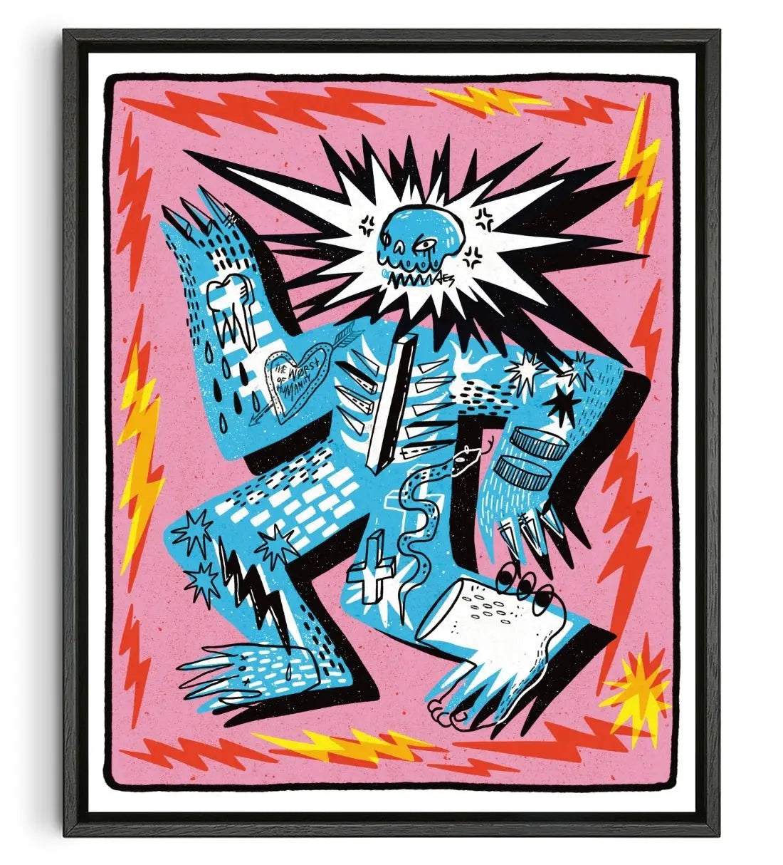 Migraines contemporary wall art print by Kwonny - sold by DROOL