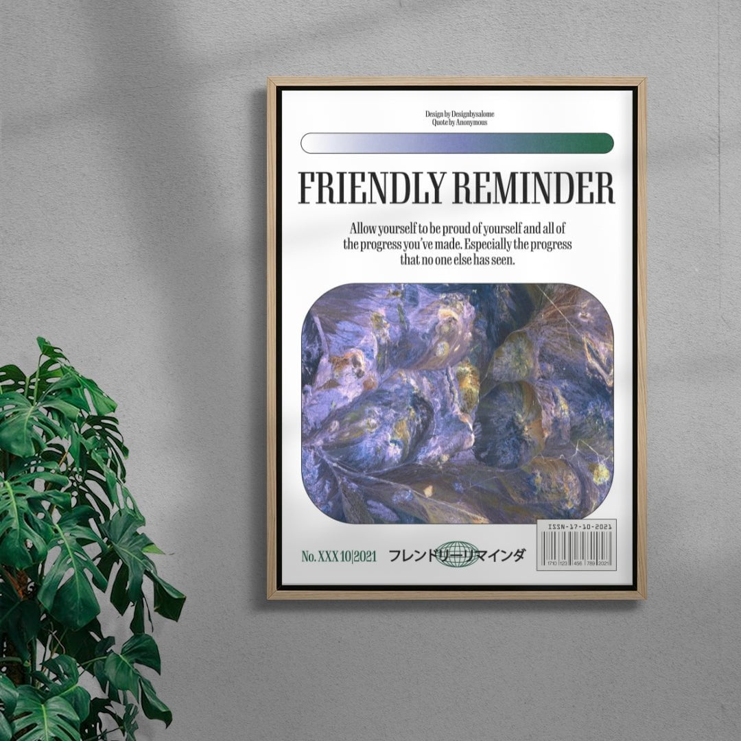 Proud contemporary wall art print by Salome Frenzel - sold by DROOL