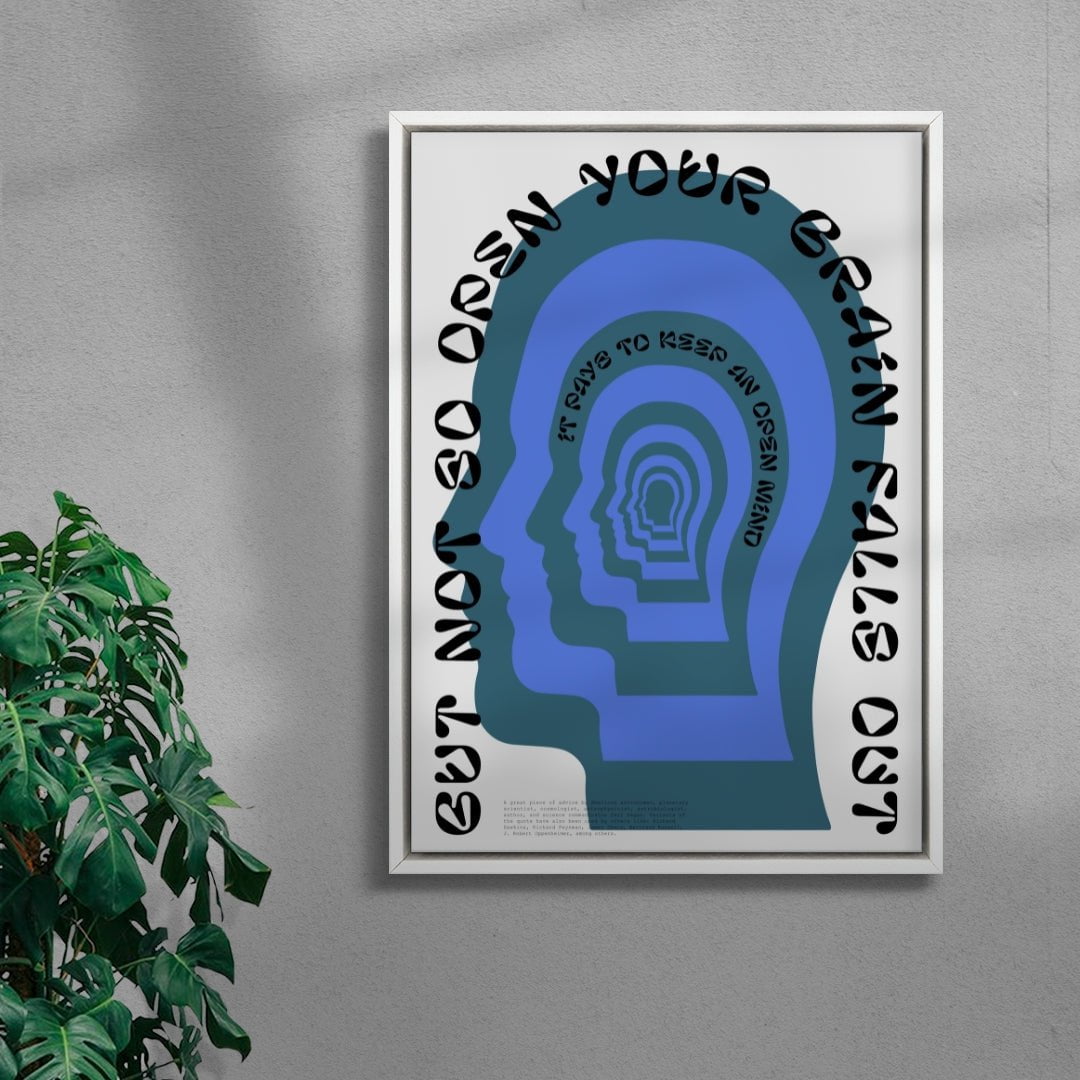 Open mind contemporary wall art print by John Schulisch - sold by DROOL