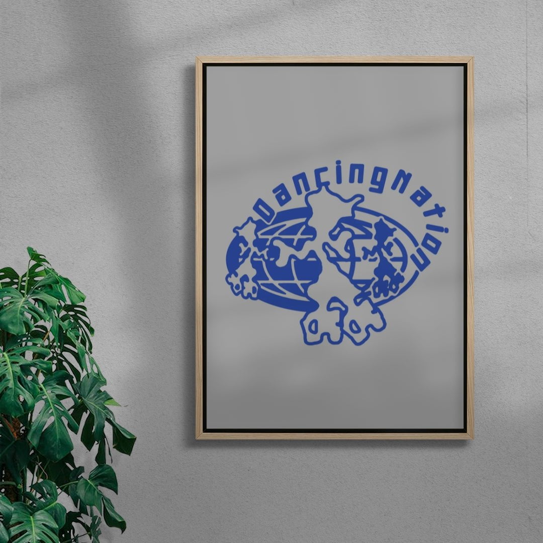 Dancing Nation contemporary wall art print by Amelie Goeppel - sold by DROOL