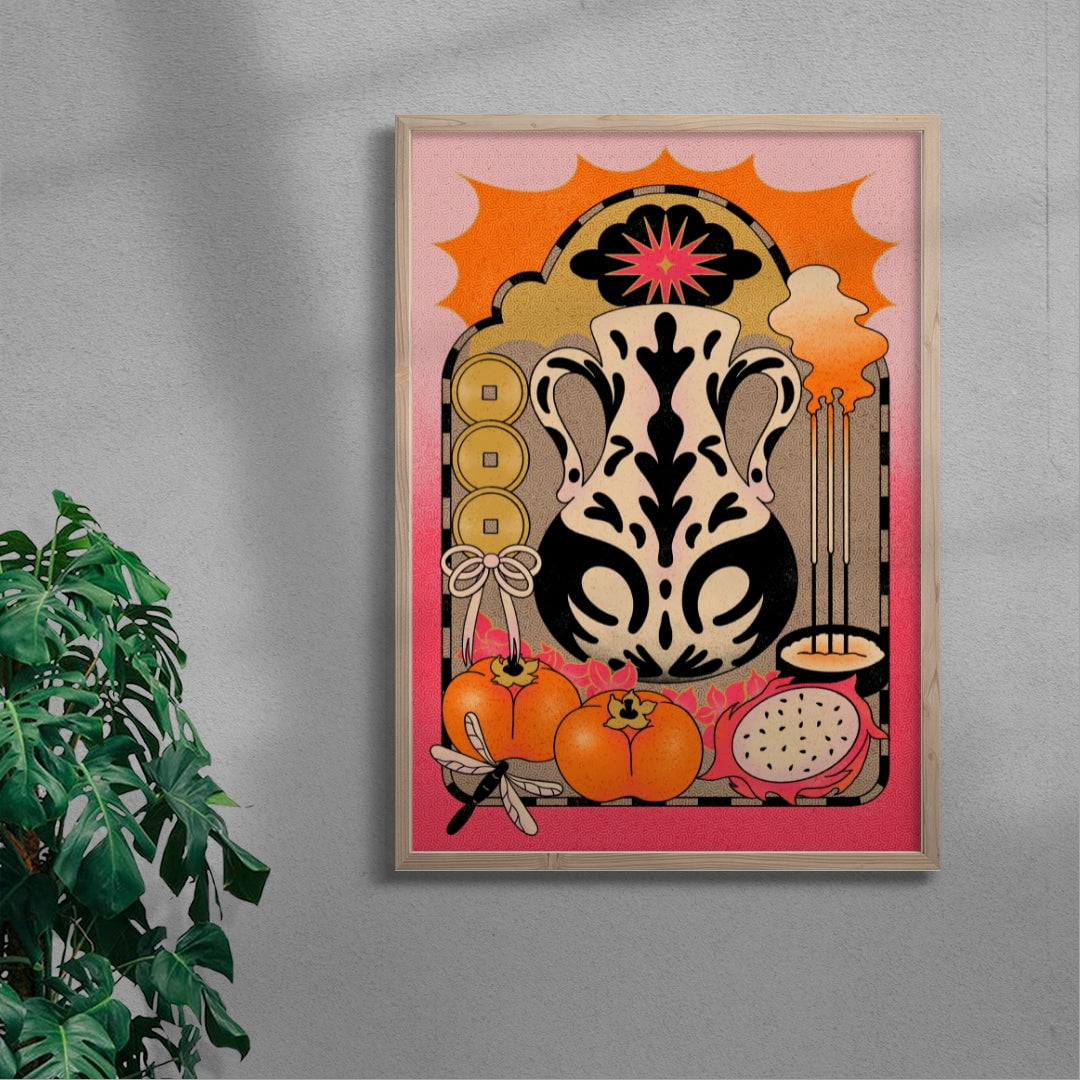 Rituals contemporary wall art print by Erica Lee - sold by DROOL