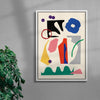 Paper Garden II contemporary wall art print by Stell Paper - sold by DROOL