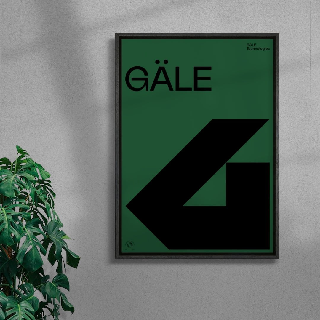 Gäle contemporary wall art print by Duane Dalton - sold by DROOL
