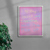 I probably should contemporary wall art print by Peter-Maximilian Ronsdorf - sold by DROOL