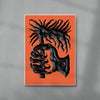 The Old Red Fire contemporary wall art print by Célestin Krier - sold by DROOL