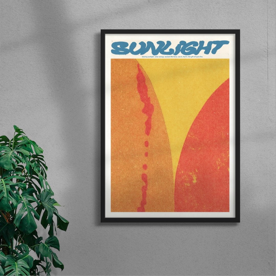 sunlight contemporary wall art print by Imo Sinclair - sold by DROOL