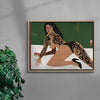 Figure In Repose no 2 contemporary wall art print by Colby Edwards - sold by DROOL