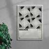 Monochrome contemporary wall art print by Henry M. - sold by DROOL