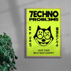 Felix Techno Problems contemporary wall art print by Ignorance1 - sold by DROOL
