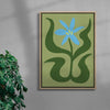 Flower 3 contemporary wall art print by Max Blackmore - sold by DROOL