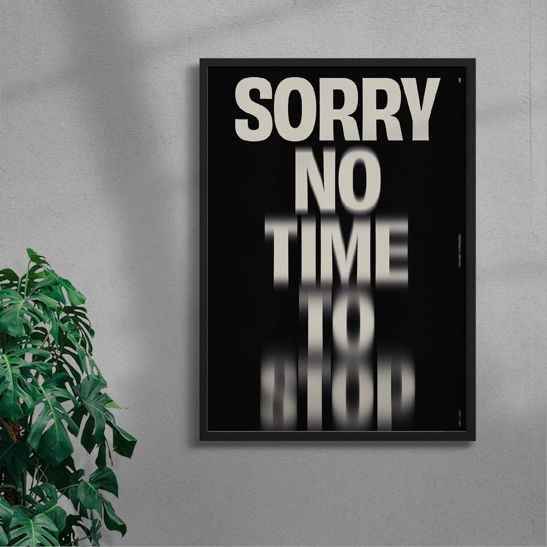 NO TIME TO STOP contemporary wall art print by Brad Mead - sold by DROOL