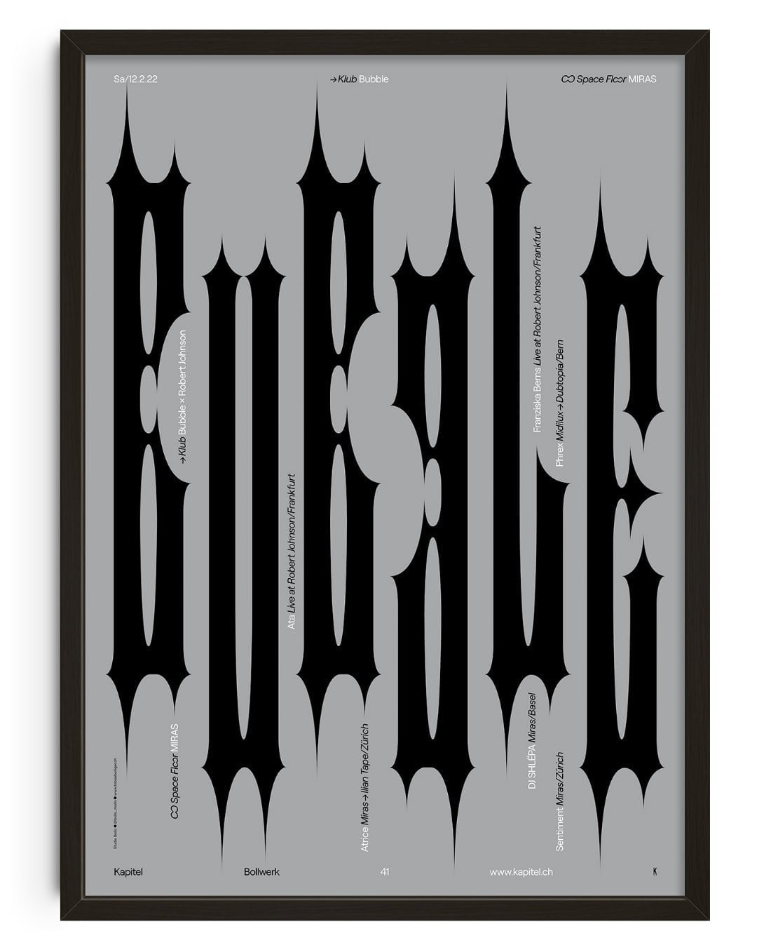 Bubble contemporary wall art print by Bollo - sold by DROOL