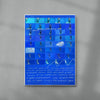 This is not BLUE (happiness dwells) contemporary wall art print by mareykrap - sold by DROOL