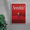 Seinfeld contemporary wall art print by Justyna Frąckiewicz - sold by DROOL