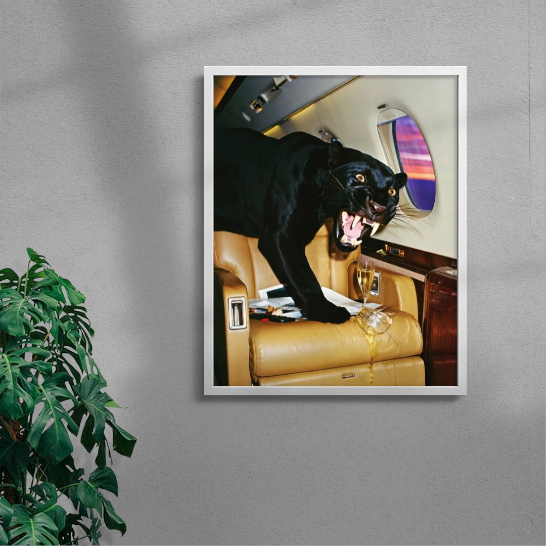 PRIVATE LANDING. contemporary wall art print by Ces XC - sold by DROOL