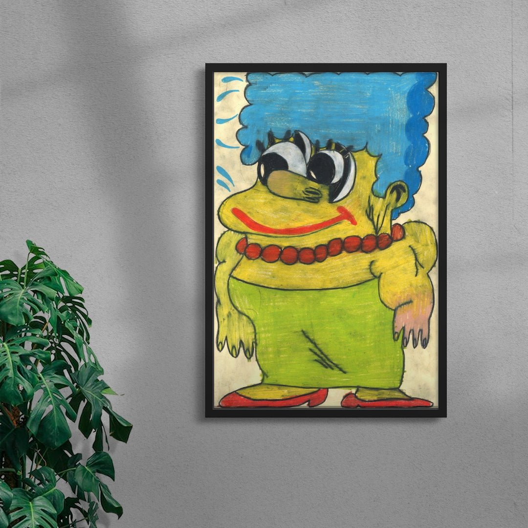 Marge Simpson contemporary wall art print by Austin Ansbro - sold by DROOL