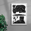 The Brothers and the Oath contemporary wall art print by Célestin Krier - sold by DROOL