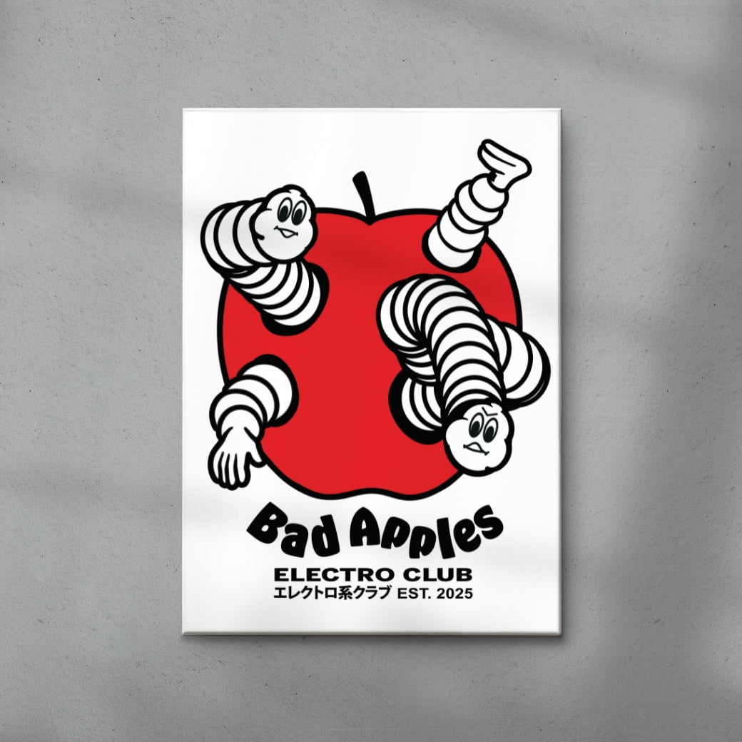 Bad Apples contemporary wall art print by Ignorance1 - sold by DROOL