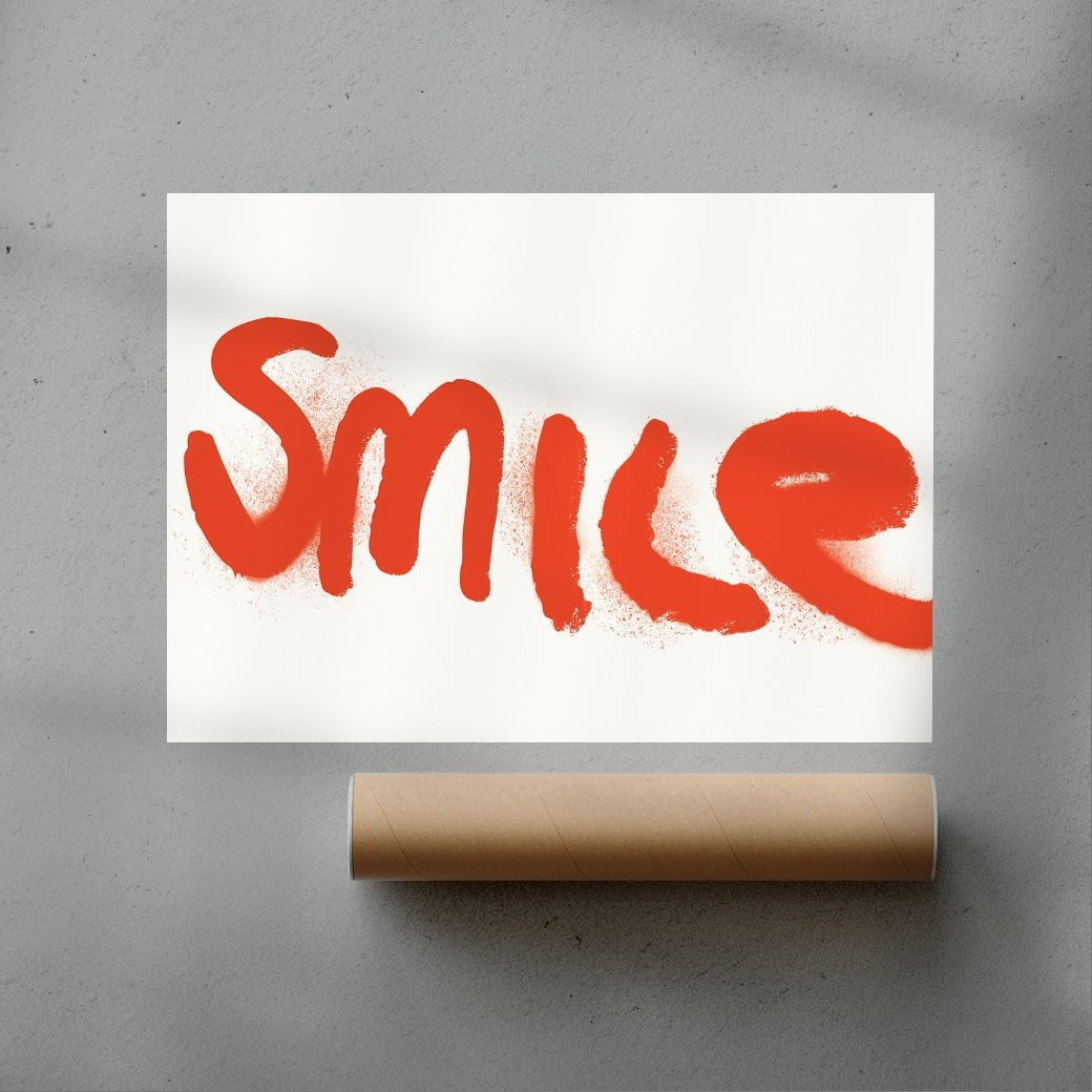 11.7x16.5" (A3) Smile For Me - UNFRAMED contemporary wall art print by Adam Foster - sold by DROOL