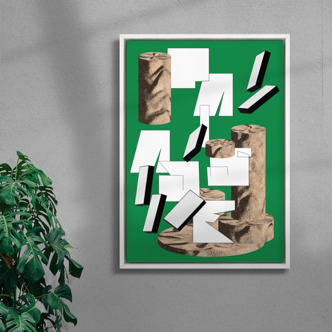 Paisaje contemporary wall art print by Naia Escribano - sold by DROOL